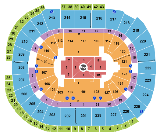 SAP Center Nate Bargatze Seating Chart